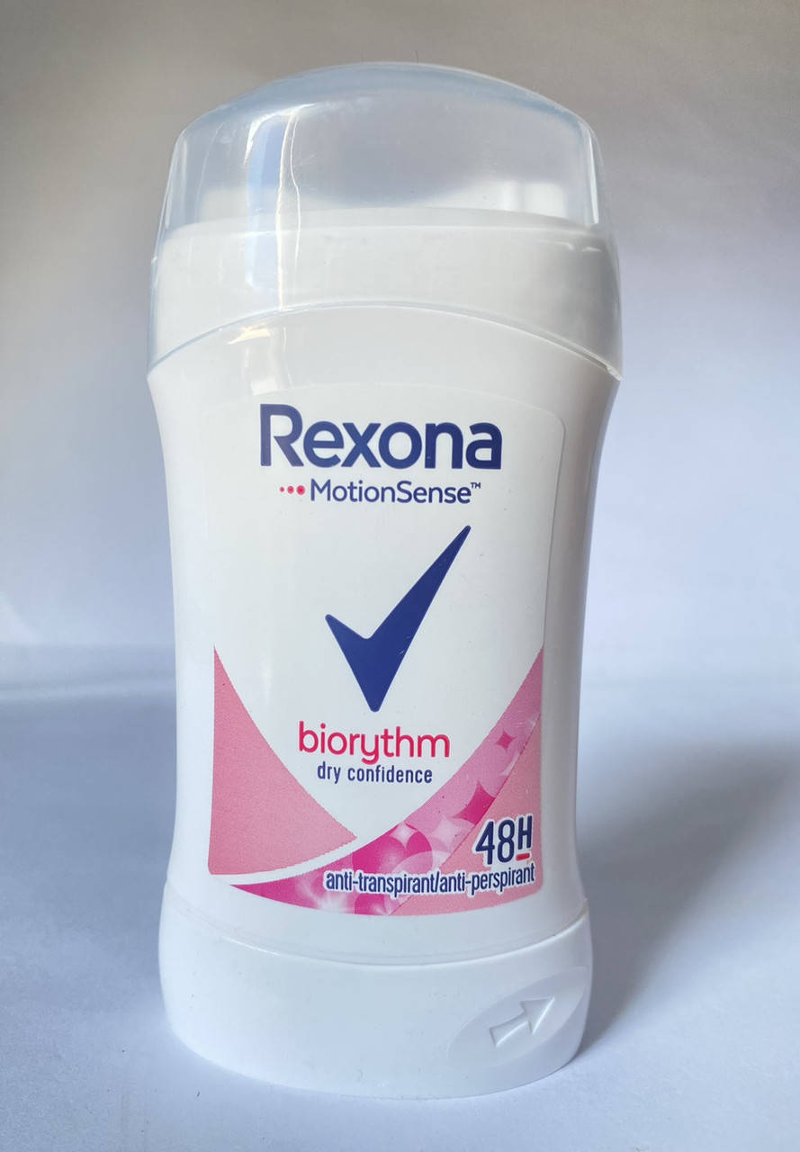 

Rexona Biorythm Dry Confidence женский твердый антиперспирант Биоритм "сухая увереность" на 48 часов