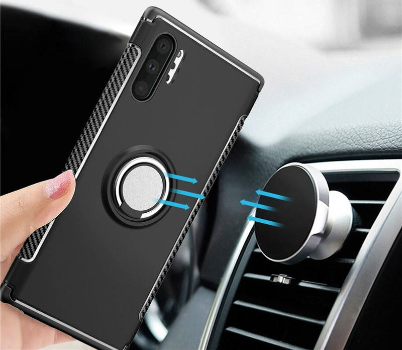 

Противоударный бампер с магнитом и кольцом для Huawei P30 Pro, Черный