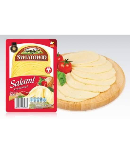 

Сыр пластинами салями Swiatovid 300г