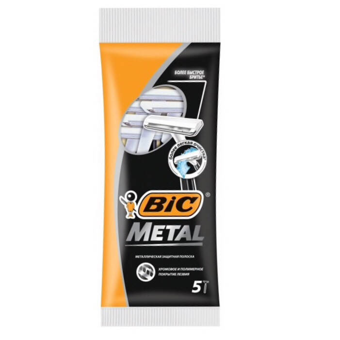 

Станок для бритья BIC METAL / уп.5шт/
