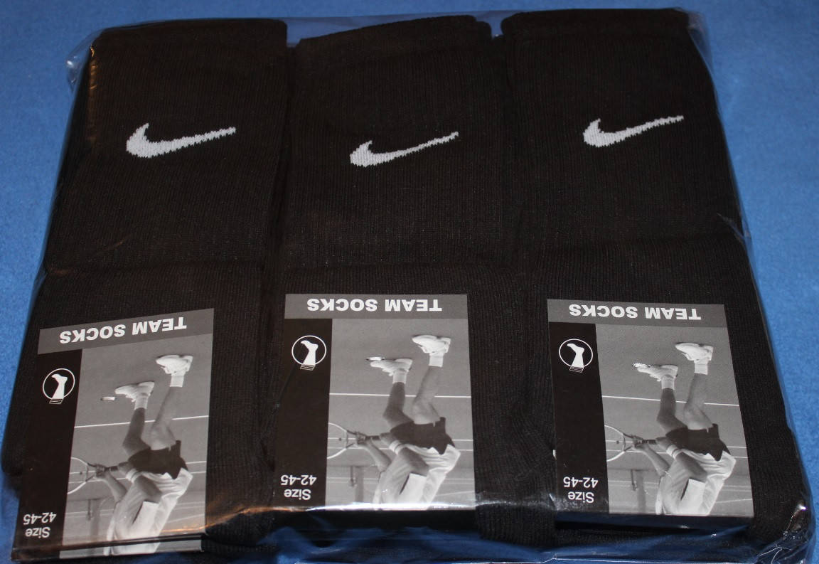 

Носки мужские в стиле Nike 42-45 размер, высокие, черный. 12 пар.