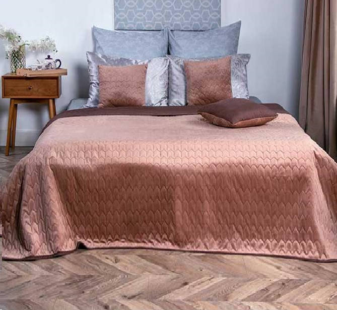 

Покрывало 180х220 двустороннее Velour Cappuccino, Капучино