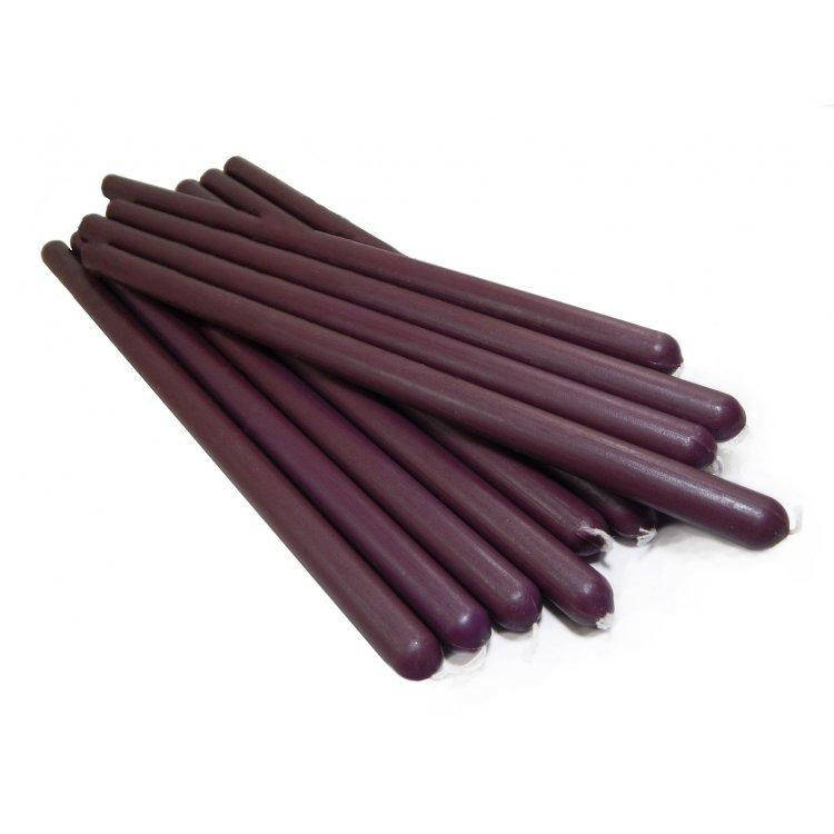 

Восковые фиолетовые свечи 27см, Фиолетовый