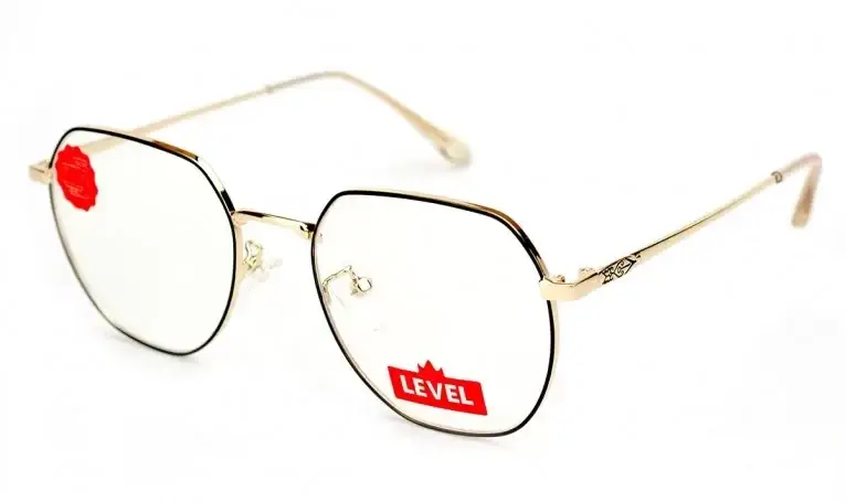 

Очки для Компьютера Level(оригинал) с blue-blockers(можно носить ,как имиджевые), Золотистый
