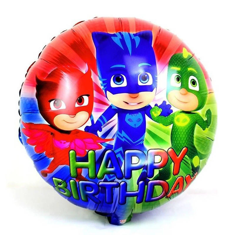 

Фольгированный шар круг Герои в масках Happy Birthday 18" Китай