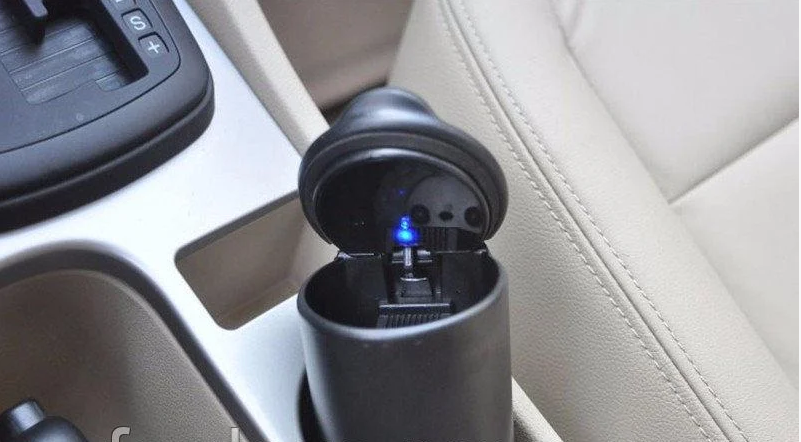 

Пепельница автомобильная с LED подсветкой портативная