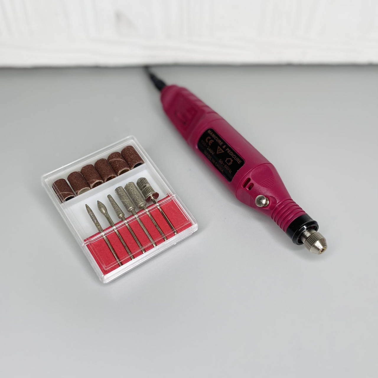 

Фрезер ручка для аппаратного маникюра mini 20000 оборотов Nail Drill YRE (Розовый)