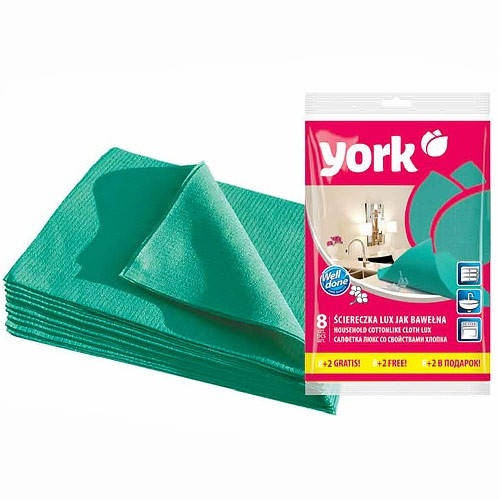 

Салфетка для уборки York Lux 8+2 шт 020340