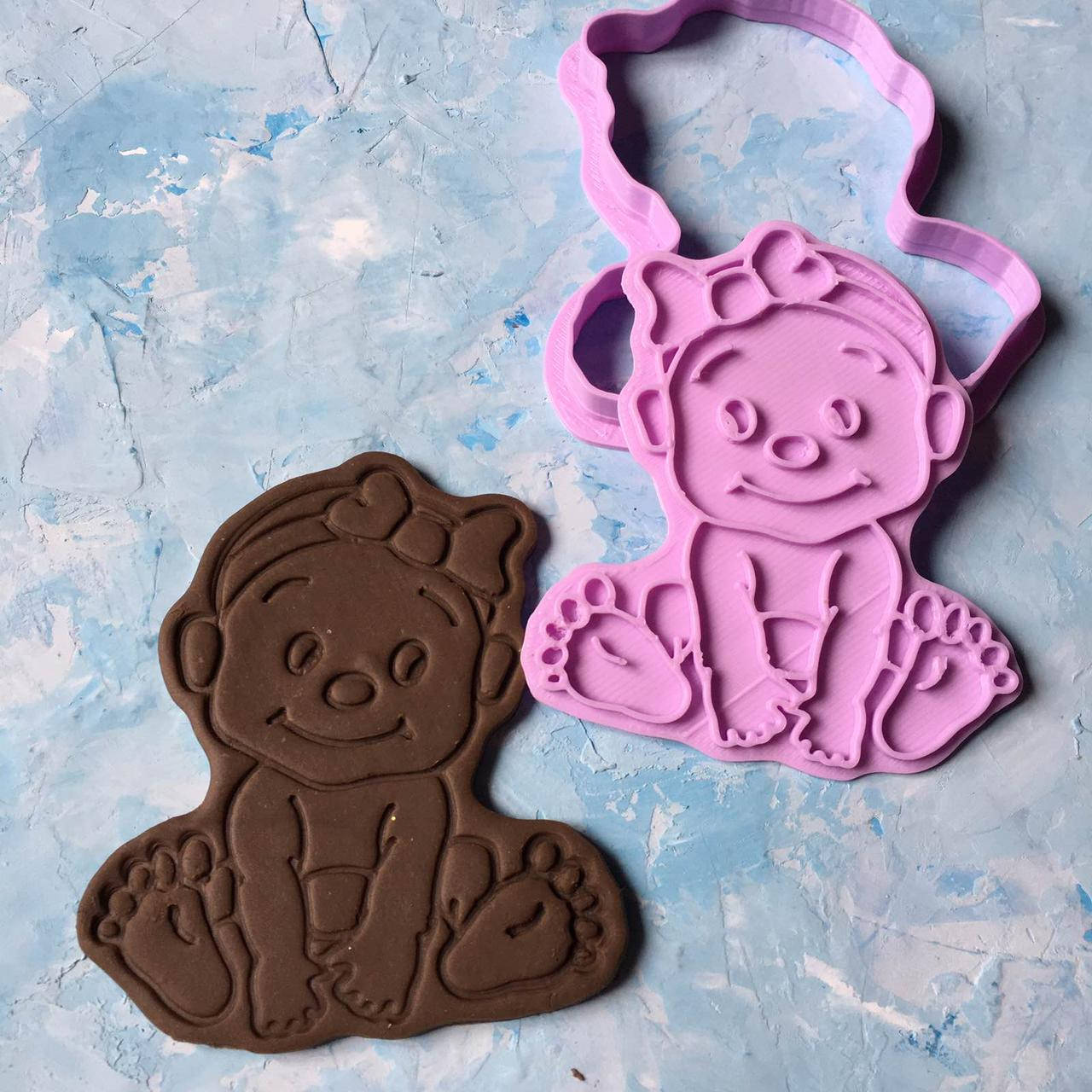 

Вирубка зі штампом "Немовля #1" / Вырубки - формочки для пряников со штампом "Младенец #1"