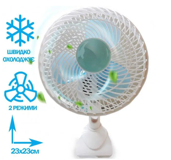 

Настольный вентилятор Wimpex WX-707 Комнатный вентилятор вращающийся Бытовой вентилятор на прищепке