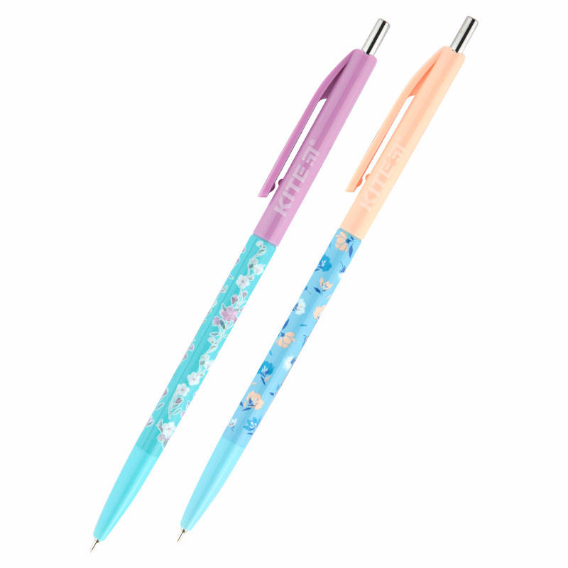 

Ручка шариковая автоматическая Kite Flowers K20-361-2, синяя