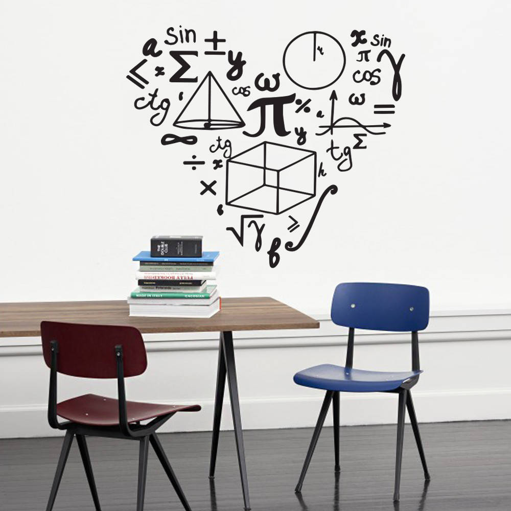 

Наліпка на стіну в кабінет математики "Математичне серце"