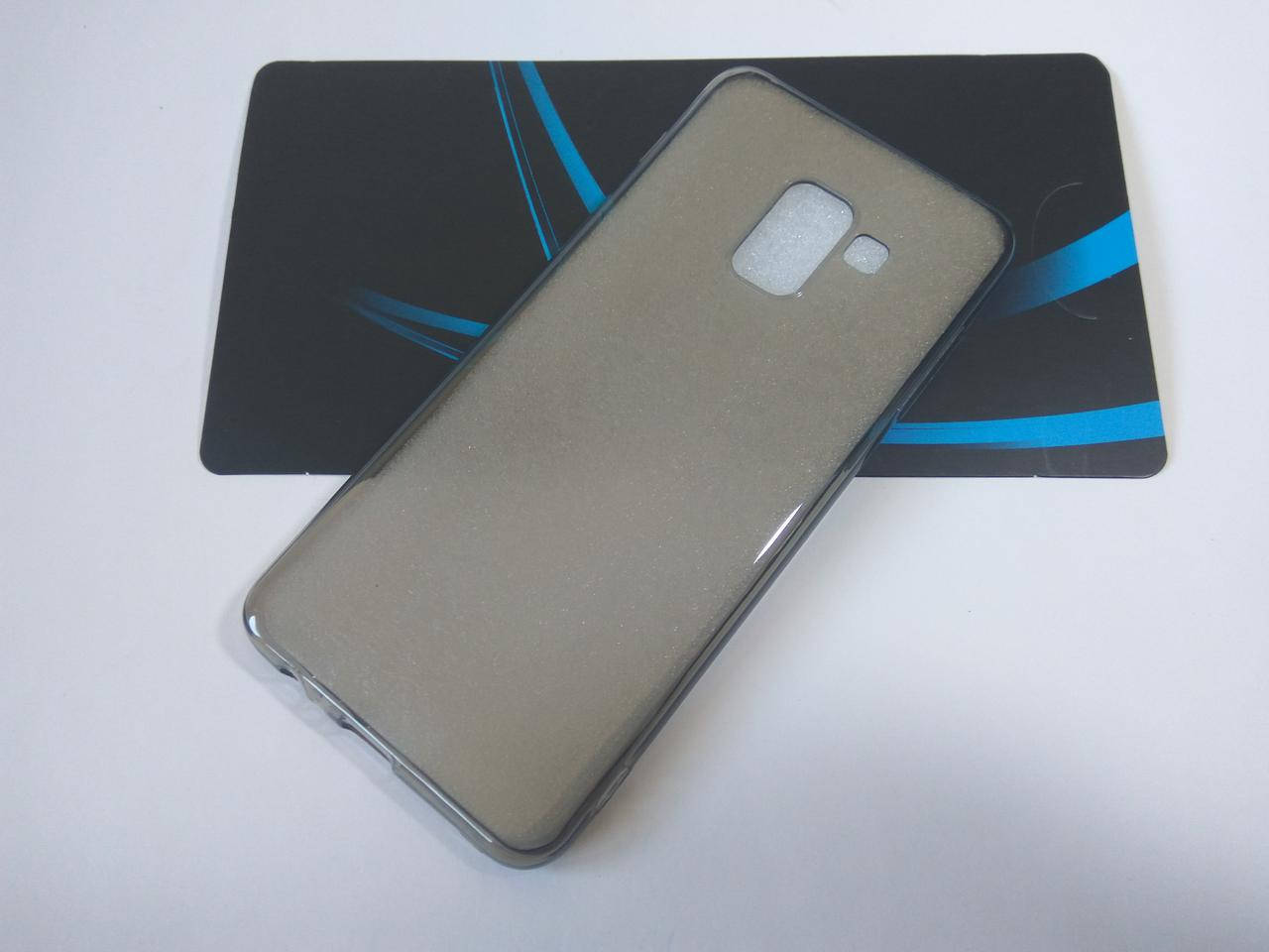 

Силиконовый серый чехол для Samsung Galaxy A8 2018 A530