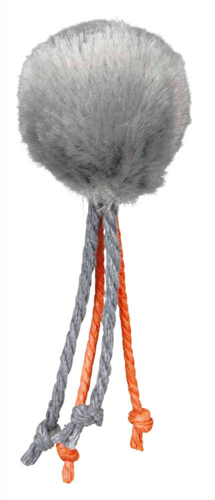 

Trixie Ball with String Игрушка для кошек плюшевый мячик с канатами 4 см
