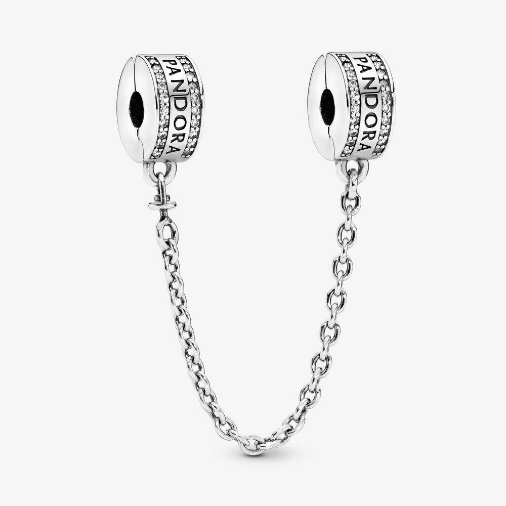 

Серебряная защитная цепочка Pandora с логотипом