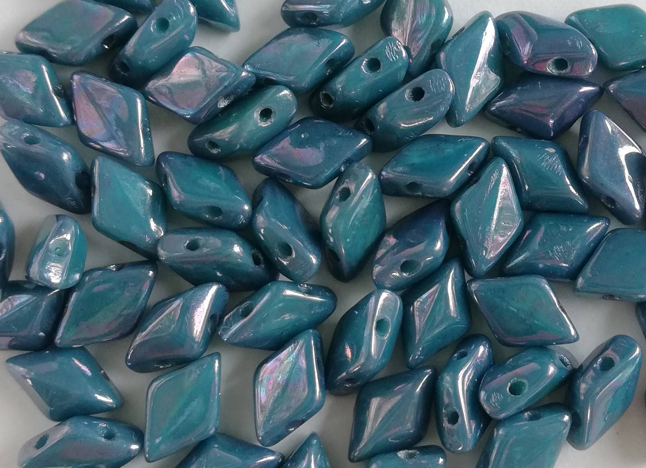 

GemDuo 8x5mm Turquoise Green Nebula