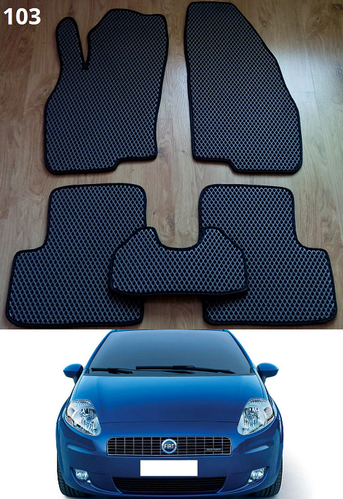

Коврики ЕВА в салон Fiat Grande Punto / Punto III '05-14, Черный