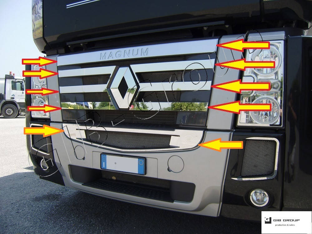 

Накладка решетку радиатора Renault Magnum