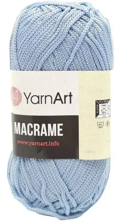 

Пряжа Yarn Art Macrame №133, Cветло-голубой