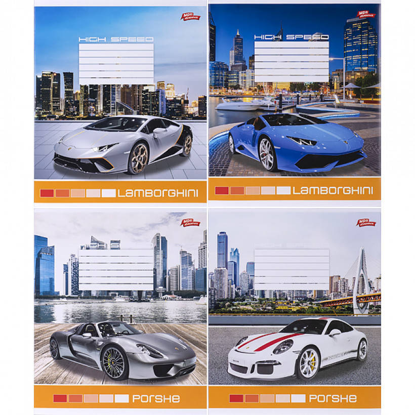 

Тетрадь 36 листов клетка "МРІЇ" / Porsche