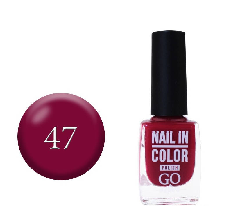

Лак для нігтів №47 GO ACTIVE Nail Polish, Бордовый