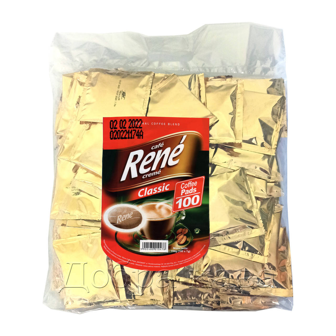 

Rene Classic 100 шт кофе в чалдах для Philips Senseo