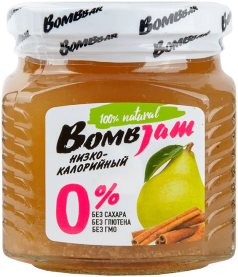 

Низкокалорийный джем BombjamГруша-Корица (250 грамм)