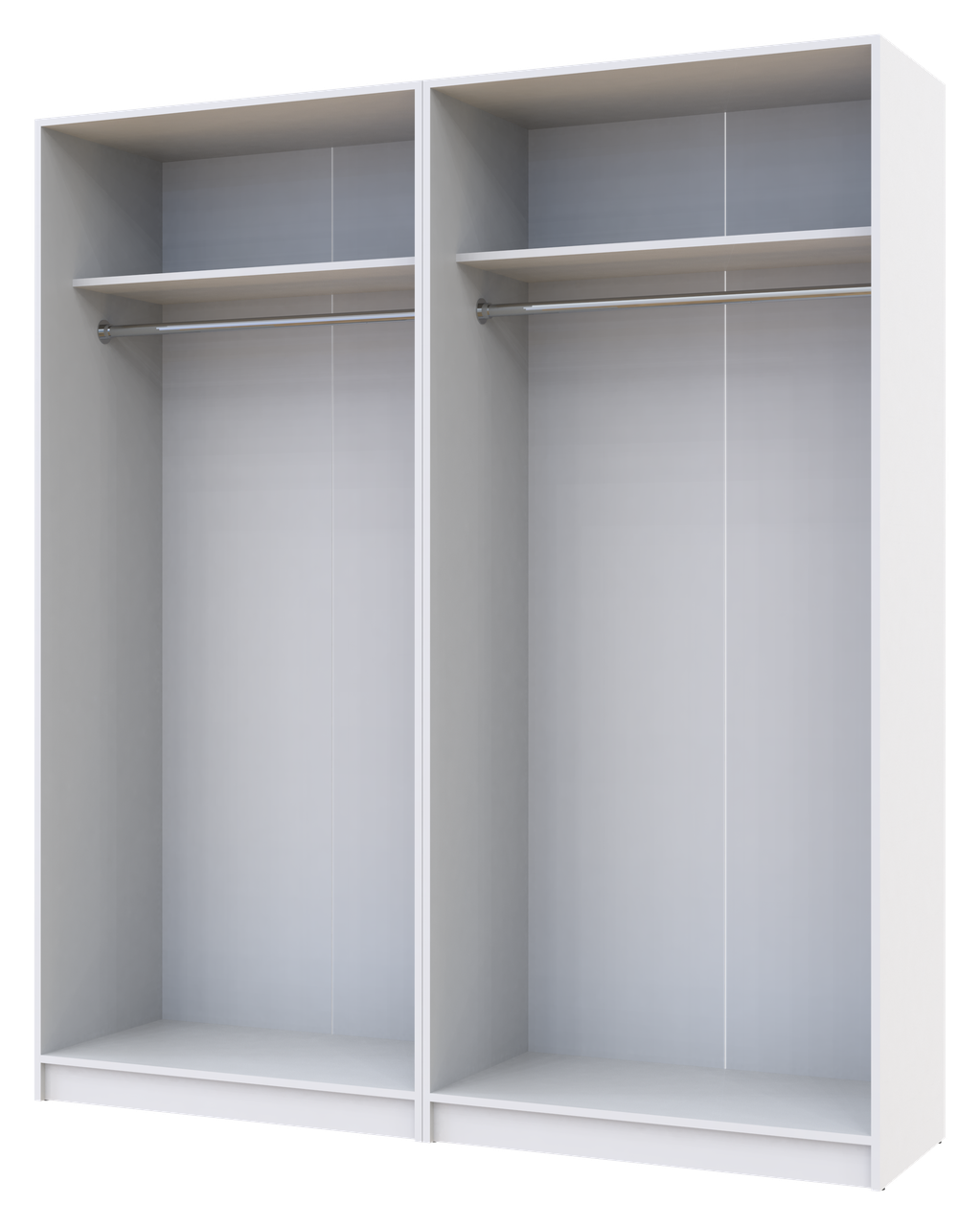 Шафа для одягу Doros Промо Білий 2+2 ДСП 180х48х204 (42005008) 3