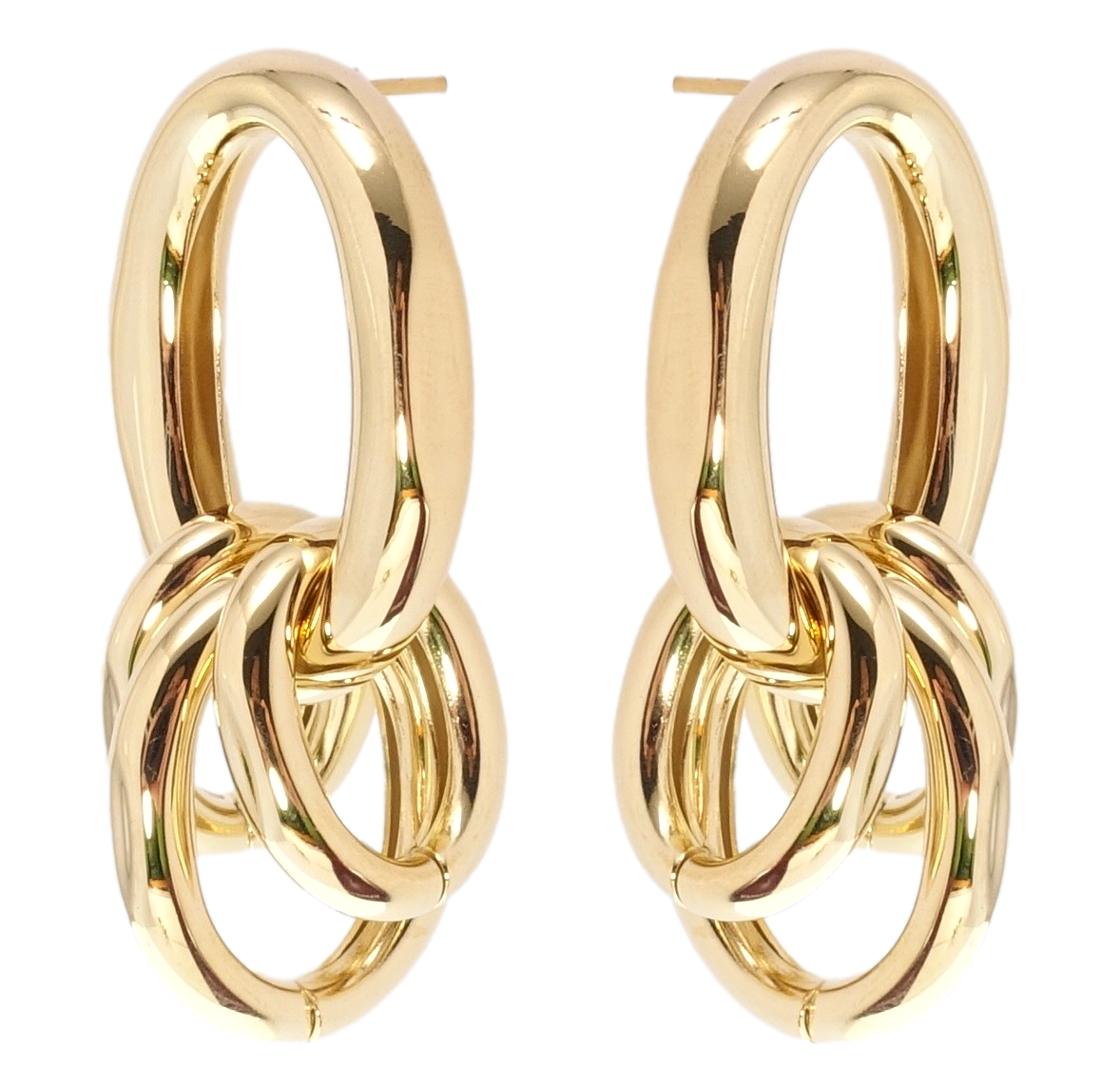 

Серьги Xuping JEAN GOUJON Позолота 14K игла серебро 925 гвоздики (пусеты) "Колечки"