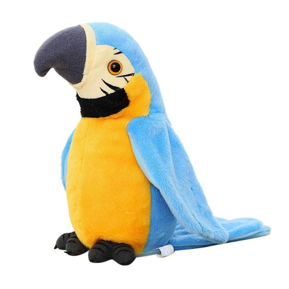 

Интерактивная игрушка повторюшка Попугай Parrot Talking Синий