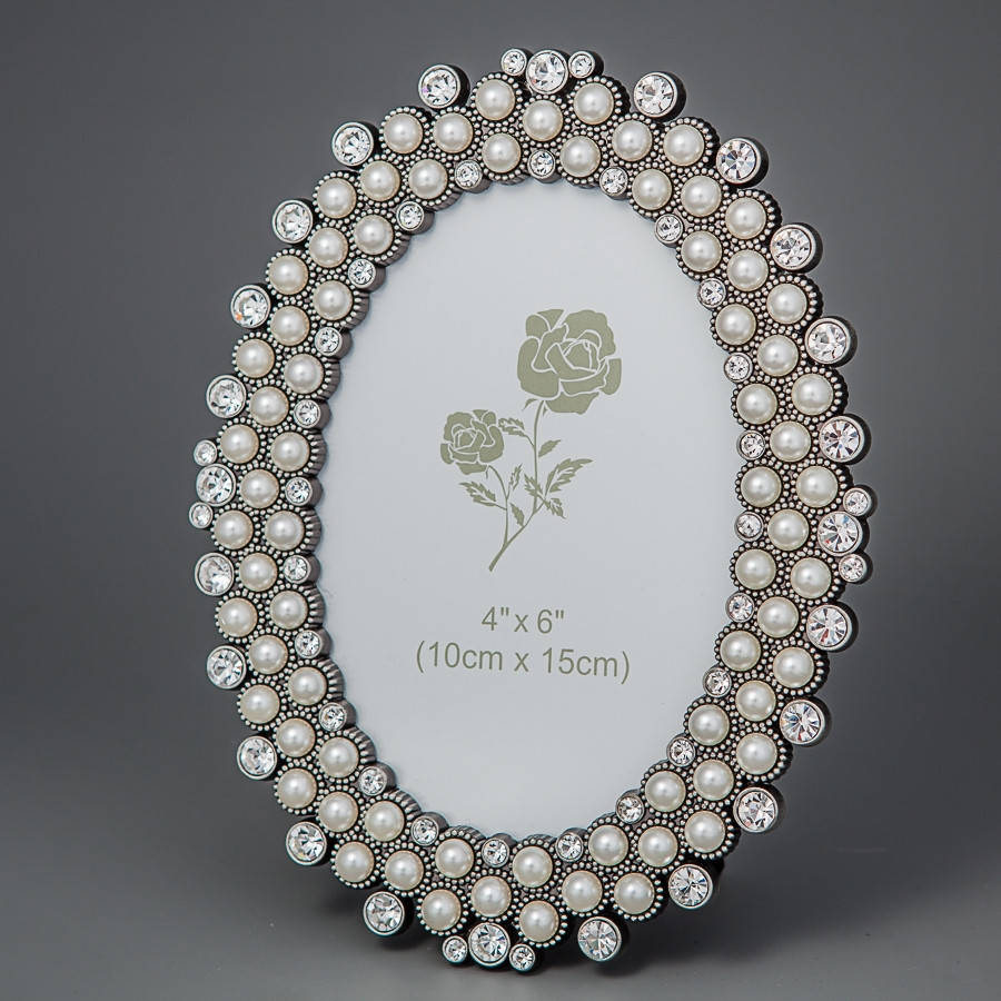 

Фоторамка настольная Lefard Жемчуг 14х18 см 1287N рамка для фото овальная