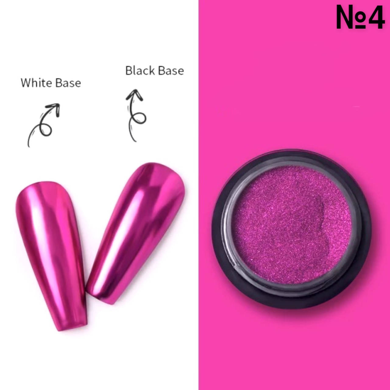 

Зеркальная втирка Thousand foil для дизайна ногтей №4