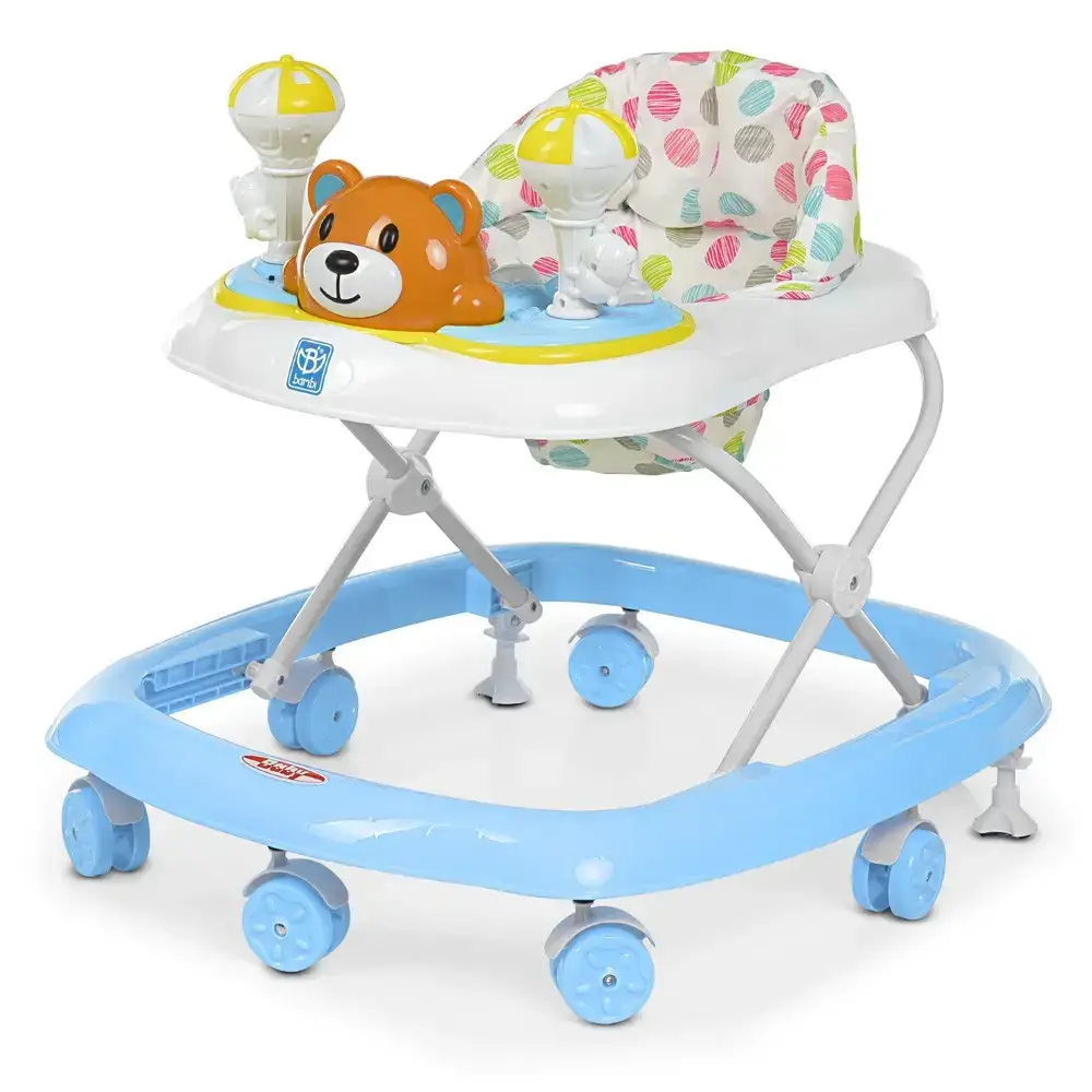 

Ходунки Bambi M 3656-2 Интерактивная панель Силиконовые колоса Голубой 5 цветов