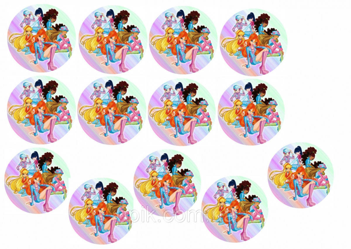 

Вафельная картинка Винкс 3