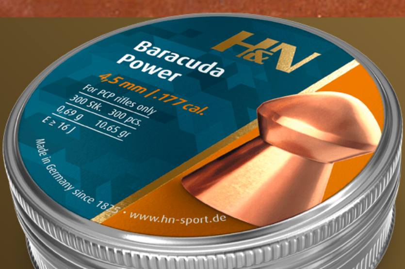 

Пули пневматические H&N Baracuda Power. Кал. 4.5 мм. Вес - 0.69 г (300 шт.)