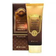 

3W Clinic Premium Placenta Sun BB Cream SPF40/PA+++ Солнцезащитный BB крем для лица с плацентой 70 мл