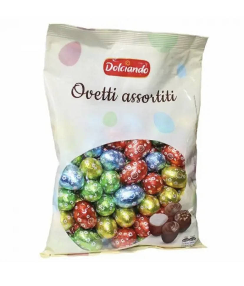 

Конфеты Ovetti Assortiti шоколадные яйца с кремовой начинкой 850 г Италия