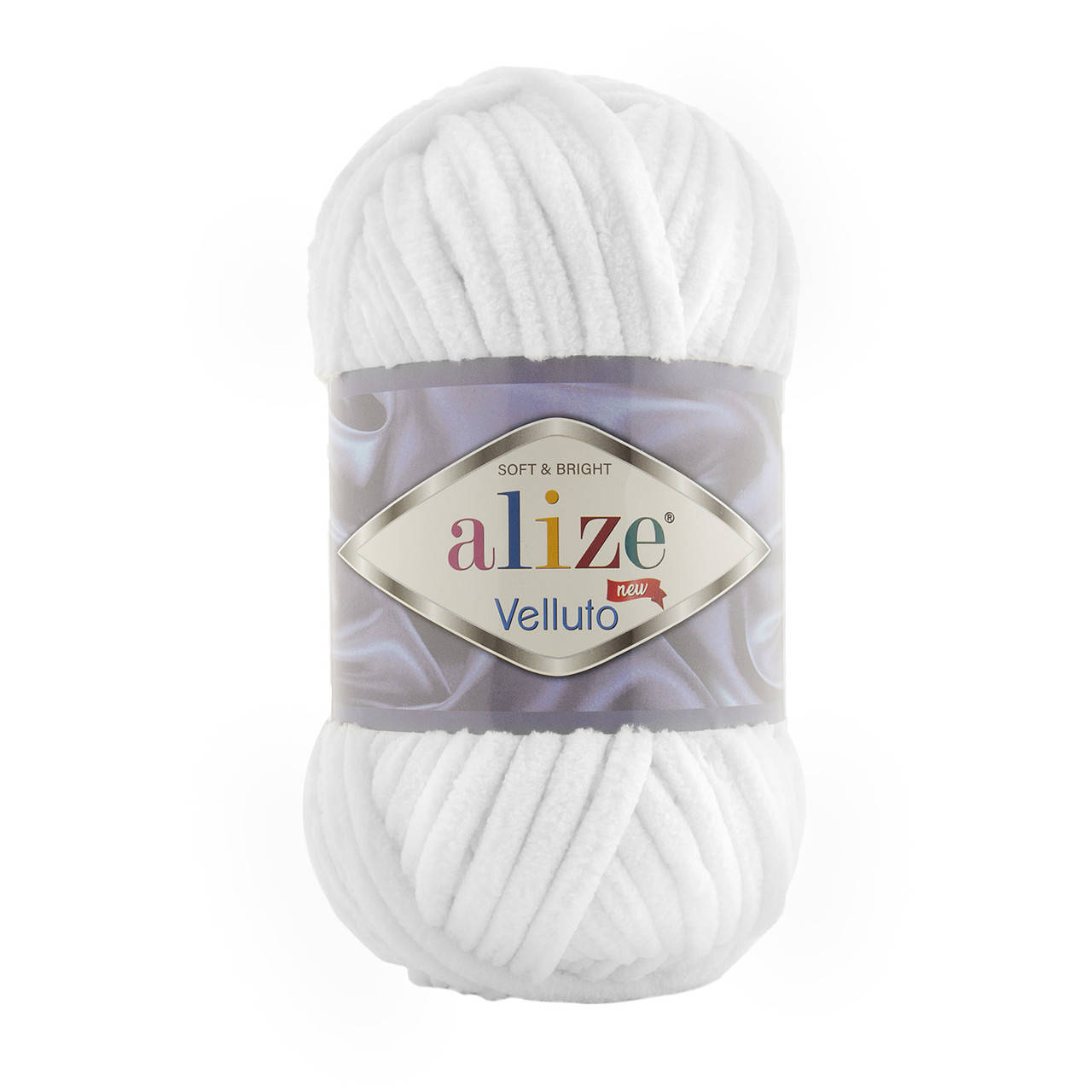 

Пряжа Alize Velluto 55 белый