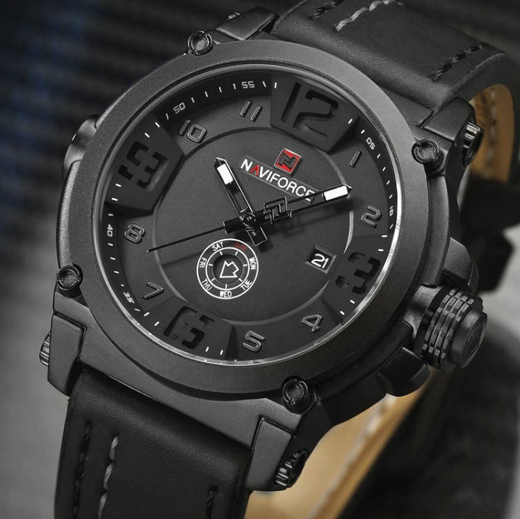 

Мужские наручные часы Naviforce 9099 Plaza Black, Навифорс 9099 / Гарантия