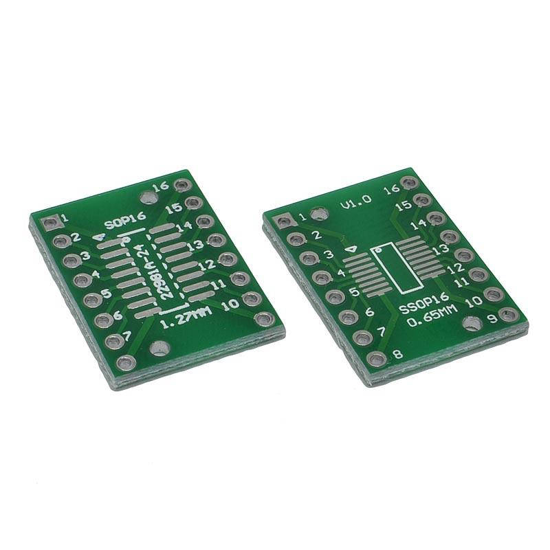 

Макетная плата переходник с SOP16 SSOP16 TSSOP16 SOP (0.65/1.27mm) на DIP