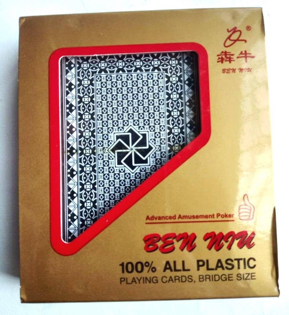 

Карты игральные для покера 100% пластик золотые подарочные