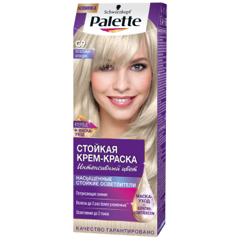 

Фарба для волосся Palette Попелястий блондин С9