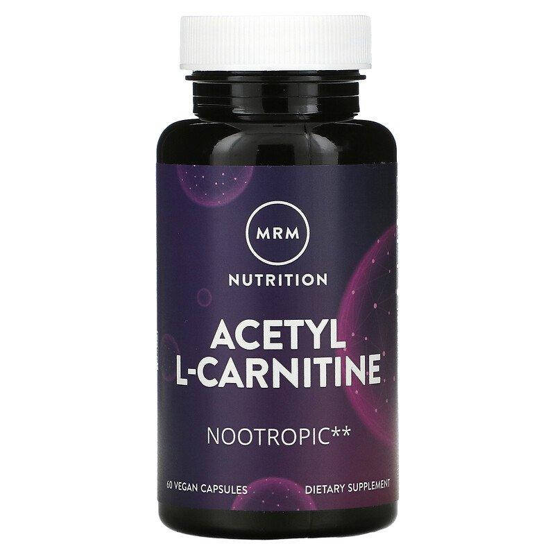 

MRM, Nutrition, ацетил-L-карнитин, 60 веганских капсул