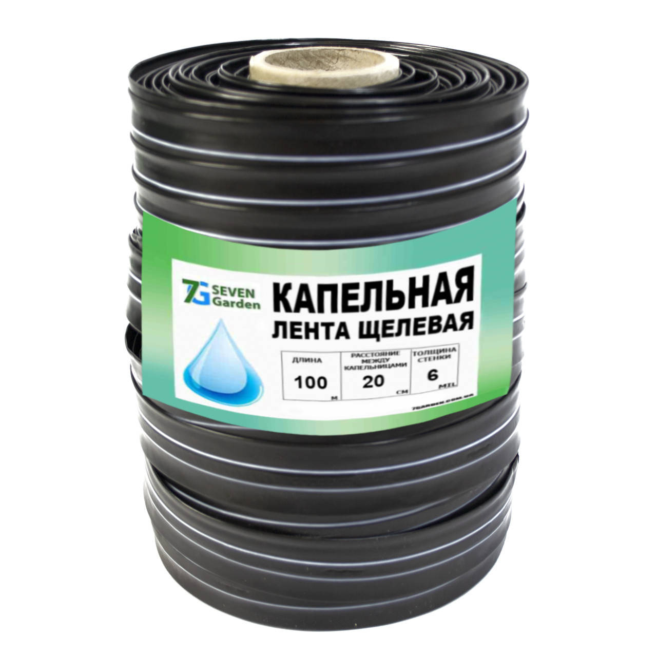 

Капельная лента щелевая Green Line 6 mil 20см 100м 2,5 л/ч