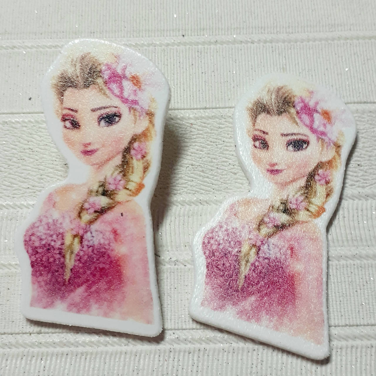 

Кабошон планер Принцеса Ельза у рожевому, 1 шт