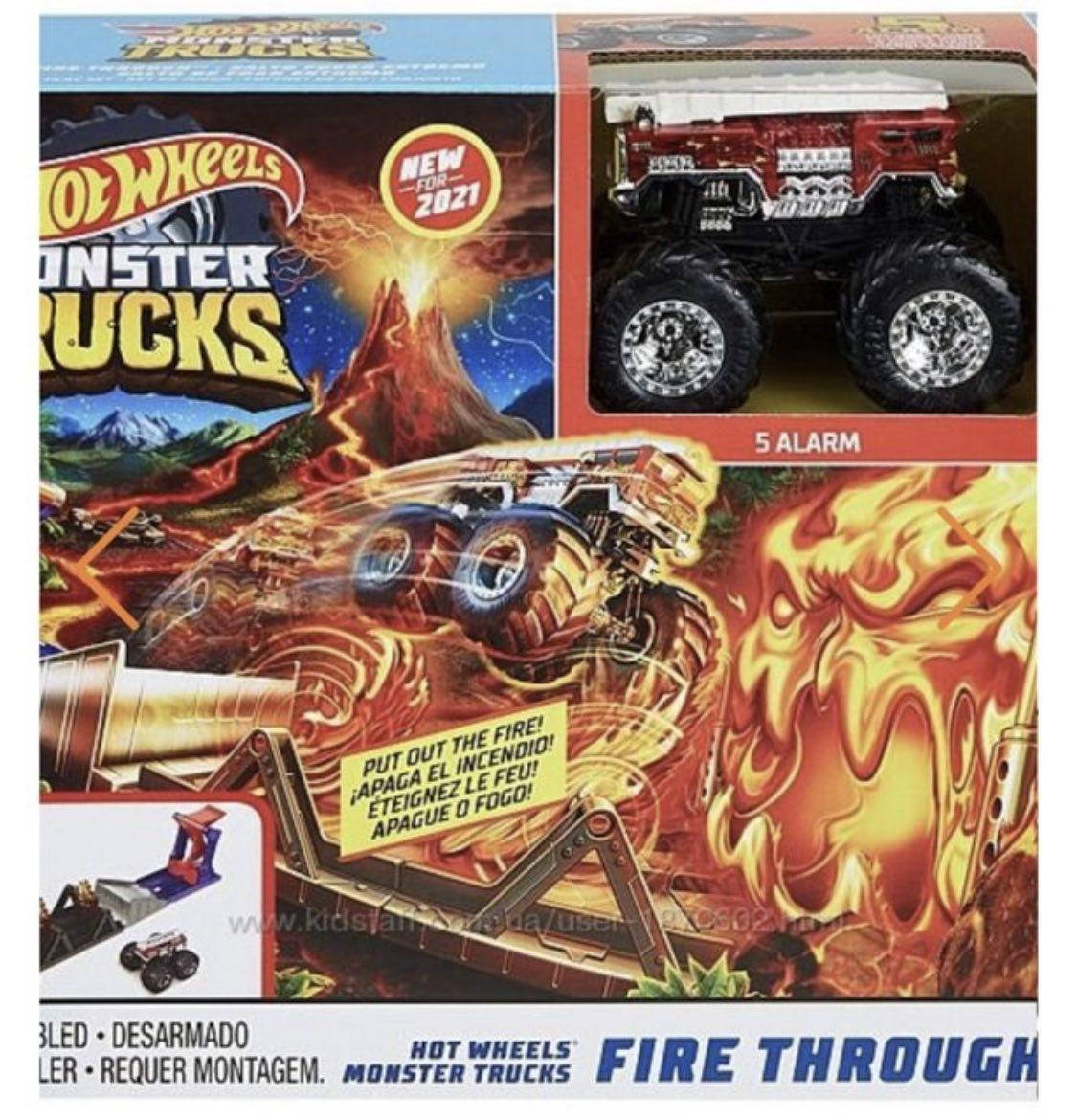 

Трек Hot Wheels Монстр трак Гонка сквозь огонь!