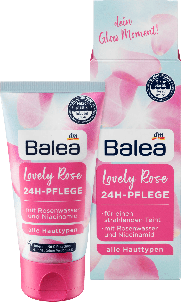 

Увлажняющий дневной крем для лица Balea Lovely Rose 24H Pflege, 50 мл.