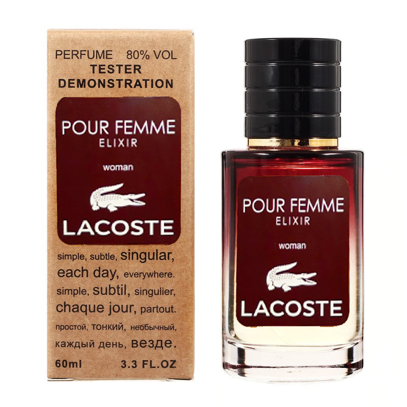 

Lacoste Pour Femme Elixir TESTER LUX, женский, 60 мл
