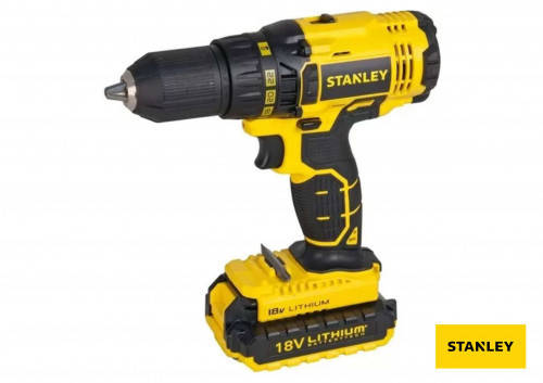 

ШУРУПОВЕРТ-ДРИЛЬ АКУМУЛЯТОРНИЙ STANLEY 2 X 18 В LI-ION 2 АГОД 45 НМ 13 ММ + КЕЙС SCD201D2K-RU
