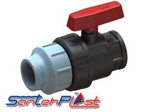 

Кран шаровый ПНД 25х3/4" ЗВ SantehPlast